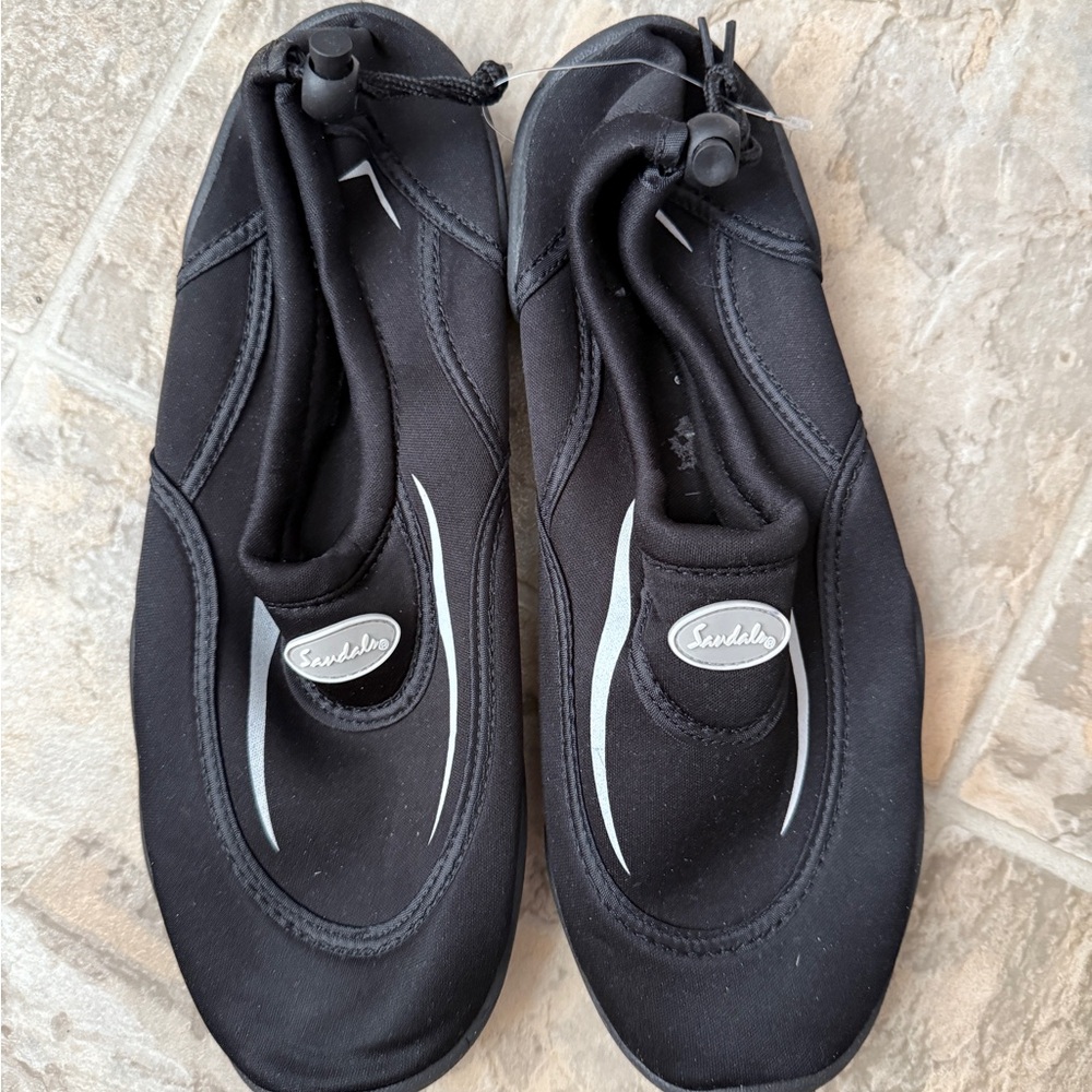 Sandals Branded Speedo Black Aqua Shoes